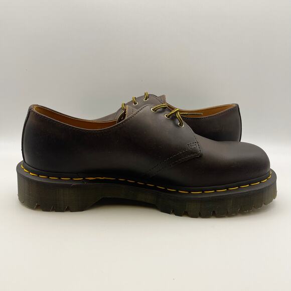 Dr. Martens Womens 1461 Bex Oxford Shoes EU 43 US 11 Dark Brown Leather NIB - Picture 4 of 12